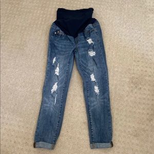 Maternity Cropped Jeans